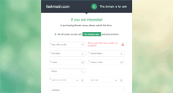 Desktop Screenshot of fashmash.com